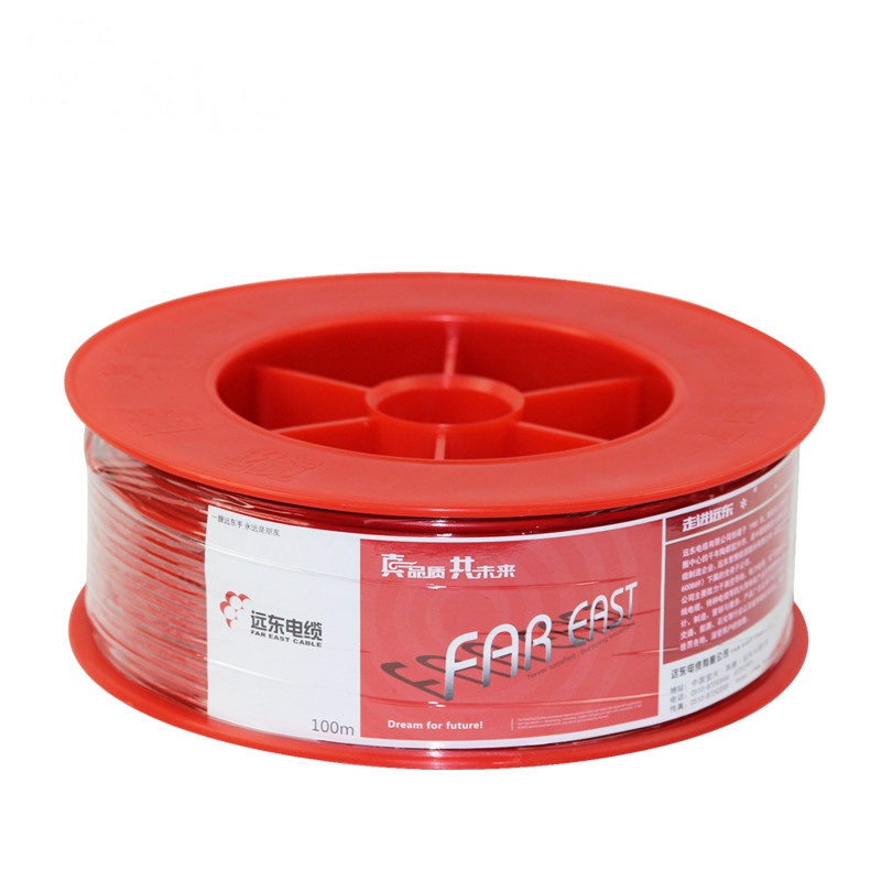 远东电线电缆 BV6平方国标家装进户铜芯电线单芯单股50/100米硬线