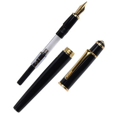 公爵(DUKE)两用钢笔礼品套装德国成人商务钢笔送礼练字用书写书法礼品笔墨囊钢笔生日刚笔定制刻字公爵钢笔礼盒套装正品黑色