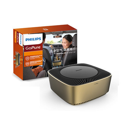 飞利浦(Philips)车载空气净化器 GP Compact 80 车内空气净化 高效祛除 异味有害气体车载净化