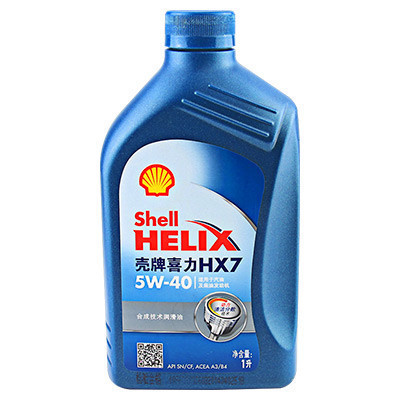 壳牌(Shell)蓝喜力HX7 5W-40 合成机油 SN 1L