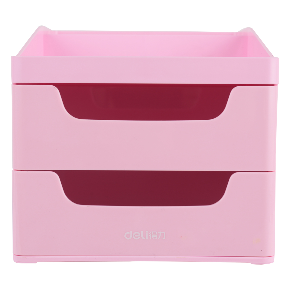 得力(deli)8901收纳盒(红)