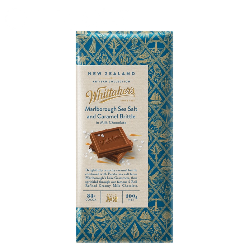 Whittaker's 惠特克海盐焦糖味牛奶巧克力制品100g