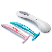 妮卡NIKADCY001离子导入按摩美容仪+NK2503微距剃毛刀*2 清洁去角质