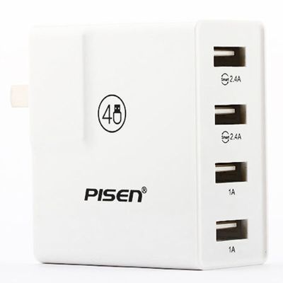 品胜(pisen)4口USB 4A充电器 手机/平板/移动电源充电器/4口充电头 (不含数据线)