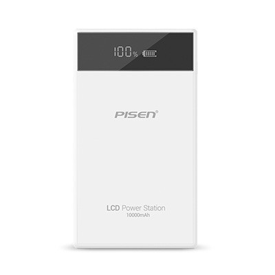 品胜 LCD电库 双USB输出 移动电源/充电宝 10000毫安 白色