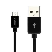 品胜PISEN数据线手机充电线适用安卓MICRO USB智能通用充电线1m 黑色