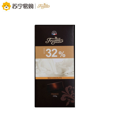 [苏宁超市] 德菲丝(Truffles) 排块装牛奶巧克力 100g 法国进口