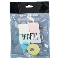 妮卡NIKA四色小旗子粉扑 定妆清洁