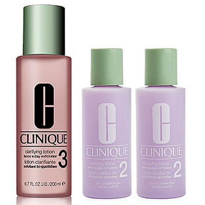 倩碧Clinique明肌净透水油性3号/200ml+明肌净透水2号60ml*2 清爽去油