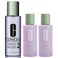 倩碧Clinique明肌净透水混合性偏干性/2号/200ml+明肌净透水2号60ml*2 光滑水嫩