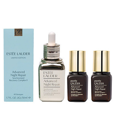 雅诗兰黛Estee Lauder特润修护肌透精华露50ml金猴献瑞限量版+特润修护肌透精华7ml*2 保湿修