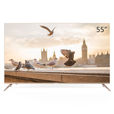 康佳(KONKA)G55U 55英寸超薄 无边框 26核4K超高清MEMC智能电视(玫瑰金)