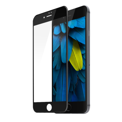 倍思 苹果/IPhone7/8 软边防蓝光3D钢化膜 全屏曲面覆盖 黑边 4.7寸