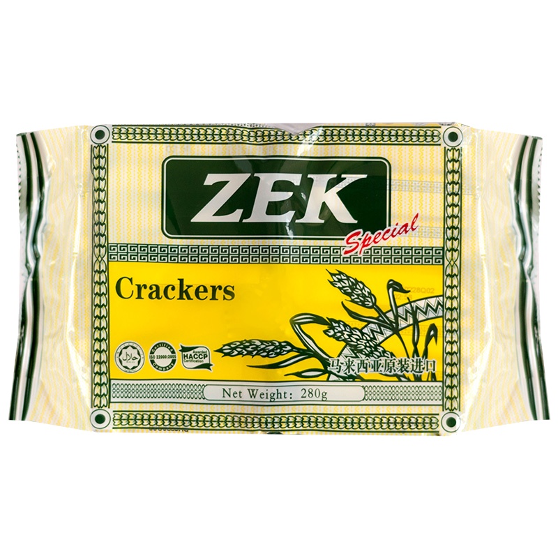 ZEK 进口饼干 原味苏打饼干280g 休闲零食 马来西亚进口