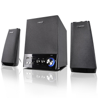 恩科(ENKOR)E900B多媒体蓝牙电脑音箱木质2.1插卡音响低音炮 黑色
