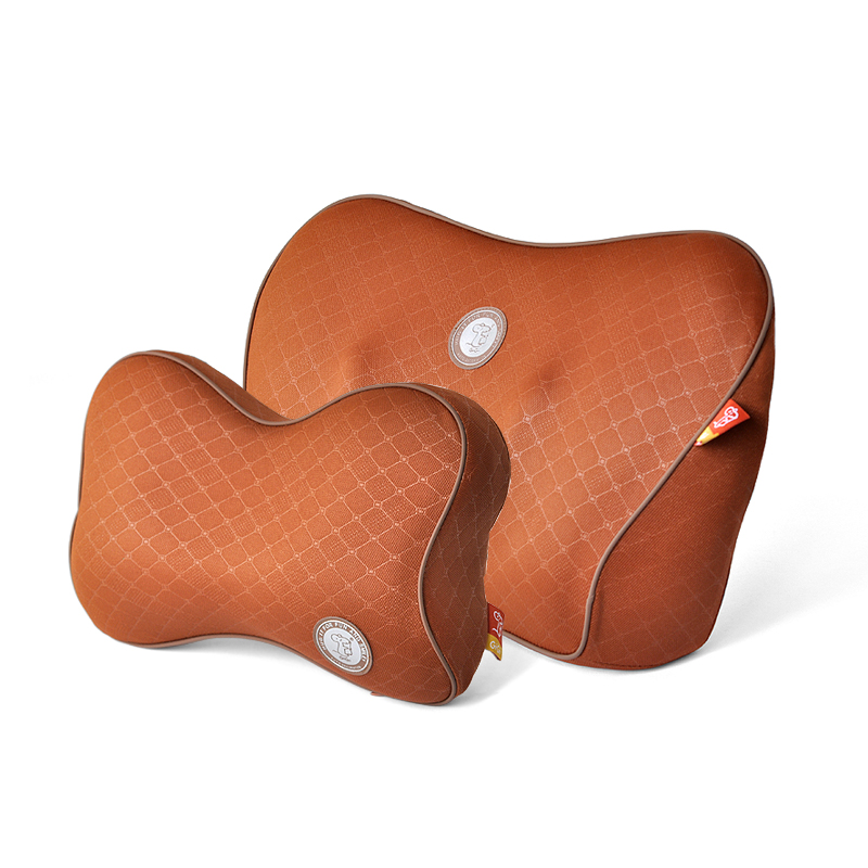 GiGi吉吉汽车头枕腰靠套装 负离子车用头枕腰靠 护颈枕 太空记忆棉头靠 颈枕 靠枕G1560+1561