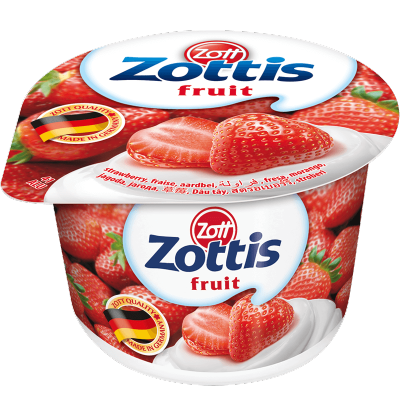 zott卓德脱脂含乳饮品(草莓口味)100g*20杯 德国进口
