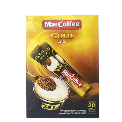 美卡菲（MacCoffee)金装 拿铁3合1速溶咖啡 320g （16g*20条） 马来西亚进口咖啡