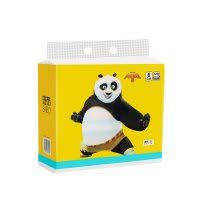 斑布(Babo)抽纸 功夫熊猫系列本色竹浆3层中规格(中幅)卫生纸120抽/包(6包)