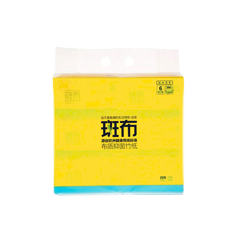 斑布BASE系列软抽135mm100抽*6包