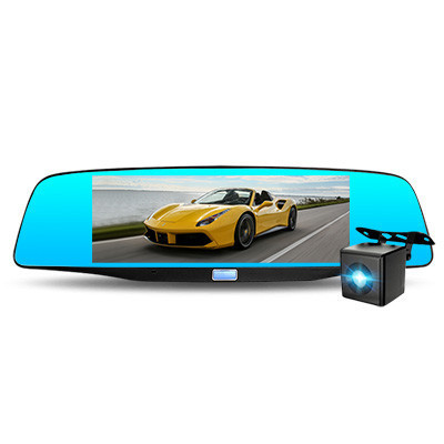 捷渡JADO D680S汽车7寸大屏高清行车记录仪车载 后视镜 双镜头