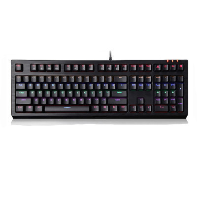 雷柏(Rapoo)V510S 黑色青轴 背光防水机械游戏键盘