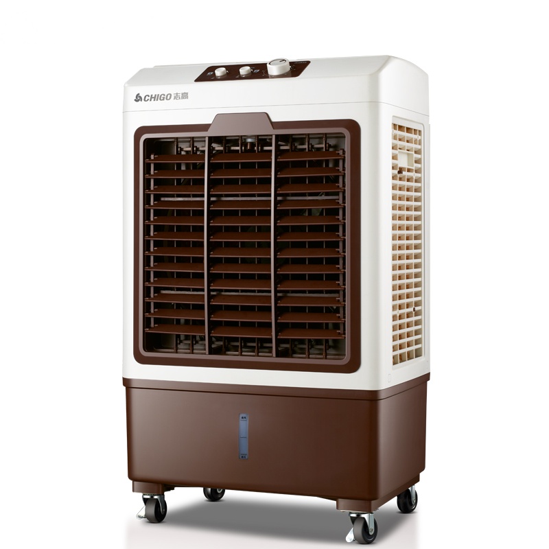 志高(CHIGO)空调扇FKL-L24J 工业商用 三档可调 单冷摆风 移动水冷家用制冷风扇 咖啡色