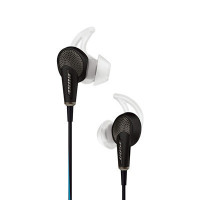 Bose耳机QuietComfor 20 qc20主动降噪耳机 入耳式线控手机音乐耳机 iPhone版黑色