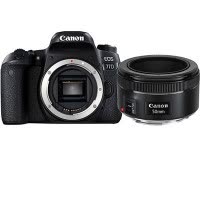 佳能(Canon) EOS 77D(50mm F1.8) 数码单反相机 单镜头套装 约2420万像素