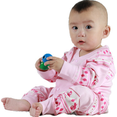 okayfit品物咸亨婴幼儿儿童纯棉内衣套装家居服男女宝宝款春秋季四季纯棉内衣