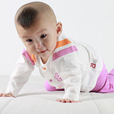 okayfit品物咸亨婴幼儿春夏纯棉内衣婴儿哈衣连体衣爬爬服夏季空调服男女宝宝款开档款