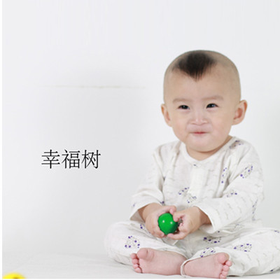 okayfit品物咸亨婴幼儿春夏纯棉内衣对襟哈衣连体衣宝宝爬爬服开档款夏季空调服0-1-2岁