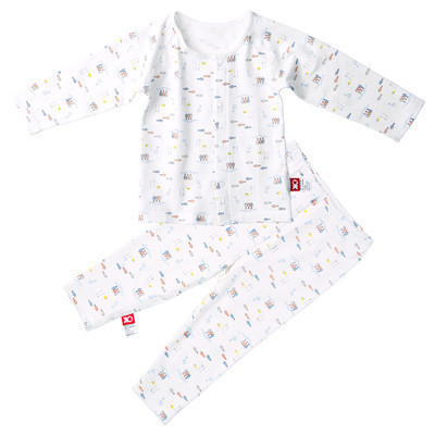 okayfit品物咸亨儿童纯棉内衣套装男女宝宝款家居服春季款四季装夏季空调服