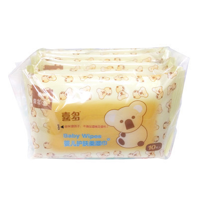 [苏宁自营]喜多(HITO)婴儿护肤柔湿巾10抽*5连包-H1435491宝宝湿巾 保湿因子 不添加酒精