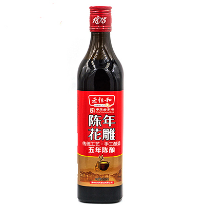 老恒和 五年陈花雕 500ml 瓶装 黄酒 调味品 调味料 调味汁 料酒 新老包装交替发货
