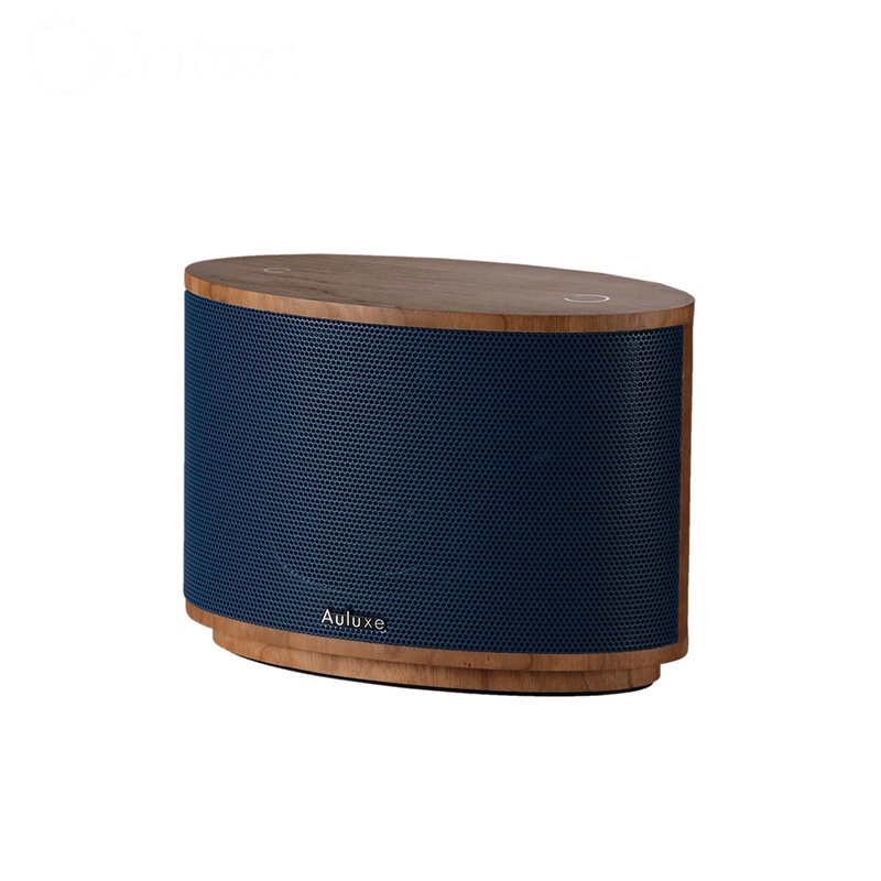 Auluxe 欧乐司AW1010 Aurora Wood木质触控无线蓝牙音箱 书架音箱 HIFI 孔雀蓝色