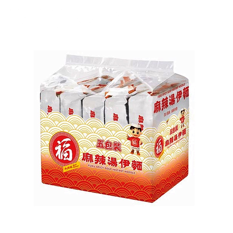 香港福字麻辣牛肉味油炸方便面5包装90g*5袋