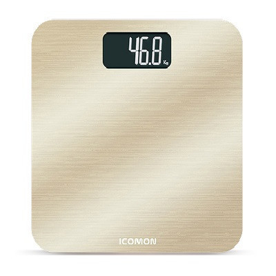 沃莱(ICOMON)智能体重秤BG315LB(金色) 人体秤 体重秤 电子秤 健康秤 家庭秤