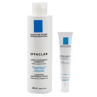 理肤泉LA ROCHE-POSAY清痘净肤两件套(细致精华乳30ml+爽肤水200ml)