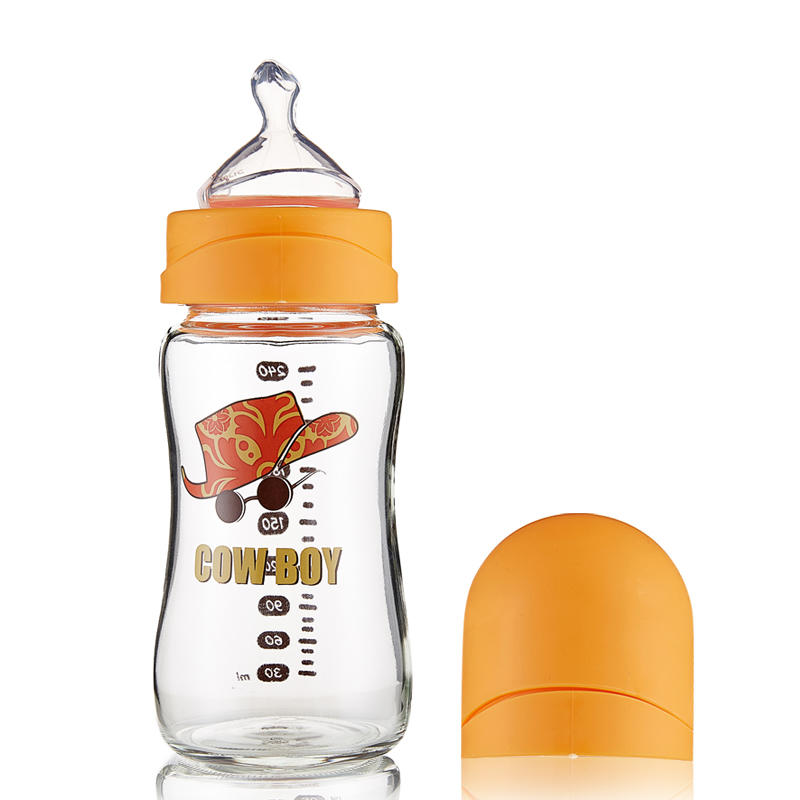 新贝宽口径玻璃奶瓶（牛仔男孩） XB-8922