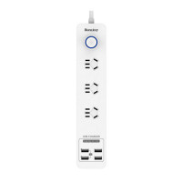 航嘉(Huntkey)SST307 1.8米 USB*4充电家装版 智能7位插座/排插/插排/插线板/接线板/拖线板