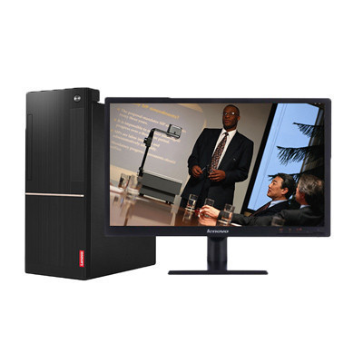 联想(Lenovo)扬天T4900v商用台式电脑+20.7英寸屏(八代i5-8500 4GB 1TB 刻录 W10H)
