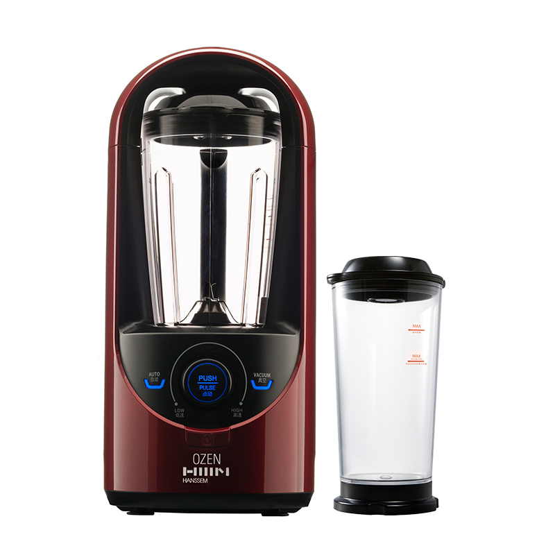 讴健(OZEN)破壁机HAF-HB300RE 酒红色 真空营养破壁 全自动破壁料理机原汁机奶昔搅拌榨汁干磨碎冰五档以上