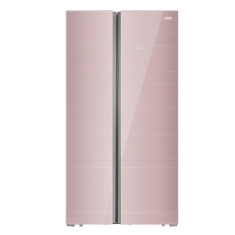 美菱(MELING)BCD-651WPB 651升 变频保鲜 风冷无霜 底部散热 对开门冰箱 (铂光粉色)