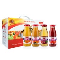 良珍(Legent) 西班牙进口 橙苹果番茄桃汁4种口味混合装 250ml*8瓶/礼盒装 送礼佳品