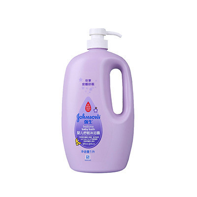 强生(Johnson)婴儿舒眠沐浴露1000ml(温和清爽 无泪配方 洗后安眠)