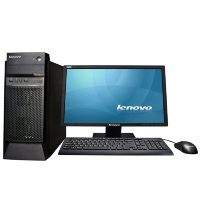 联想(lenovo)启天M410 20英寸台式电脑(I5-65004G500G+128GSSD DVDRW 3Y+2Y)