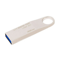 苏宁自营金士顿(Kingston)32GB U盘 USB3.0 DTSE9G2 金属银色亮薄 读速100MB/s