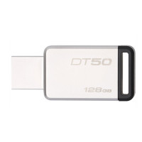 苏宁自营金士顿(Kingston)USB3.1 128GB 金属U盘 DT50 黑色