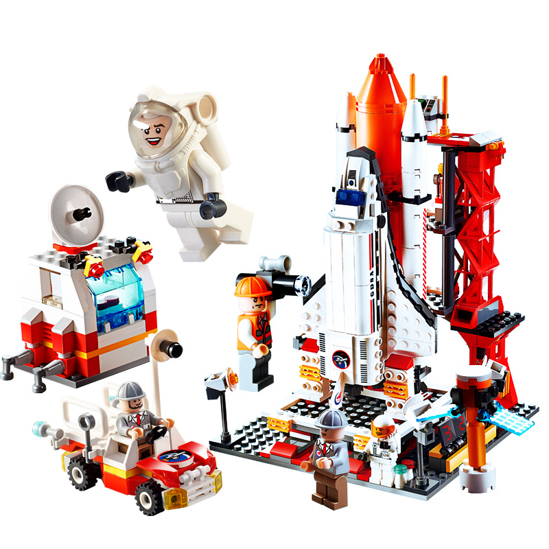 古迪(GUDI) 航空系列 航天飞机发射中心679片 8815 小颗粒模型积木儿童玩具6-14岁